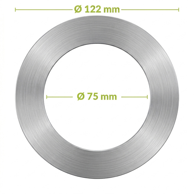 Reserveer: Verloopring | Staal | Ø75-122mm | Metaal