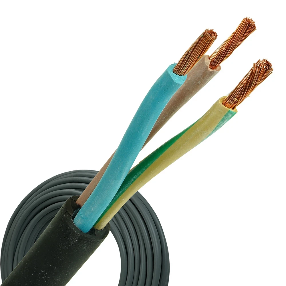 Neopreen Installatiekabel kabel H07RN-F 3x1.00mm² - Geschikt voor Binnen en Buiten Toepassingen - Strekkende Meter
