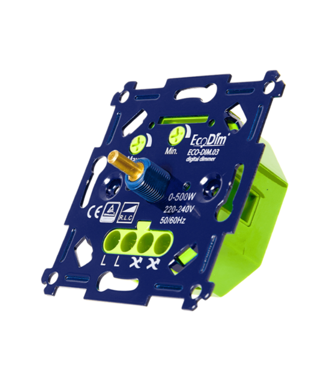 ECODIM.03 - LED DIMMER UNIVERSEEL | 0-500W | FASE AAN- EN AFSNIJDING (RLC)