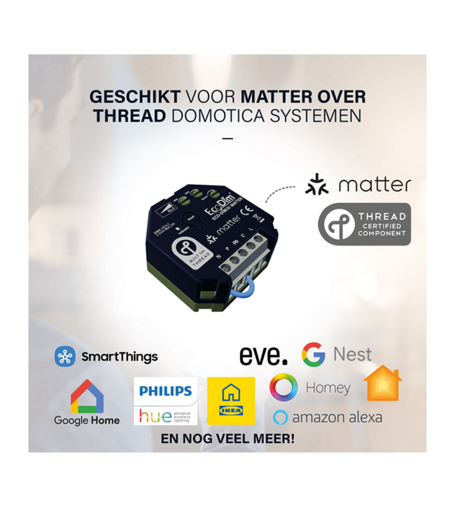 ECODIM.10 - MATTER SMART INBOUW LED DIMMER MODULE | 250W
