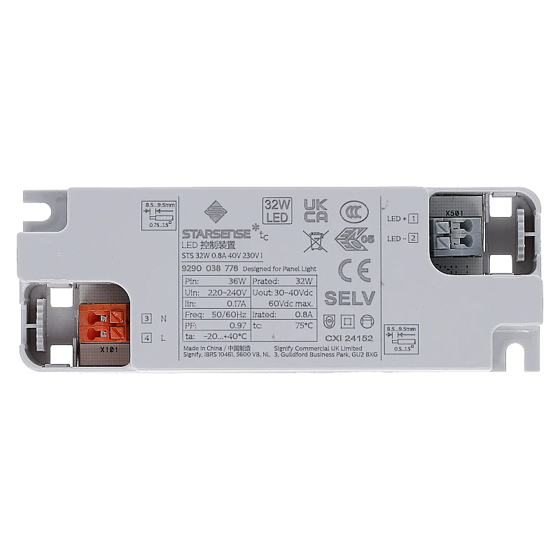 Starsense LED Paneel Driver 28w, 700Ma, 27-42v, Flikkervrij, foto 3 van 3