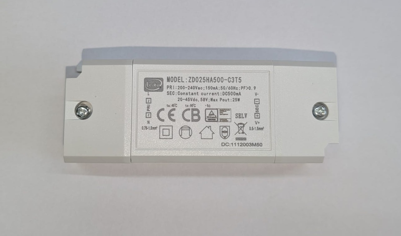 LED Driver Max 25 watt | 500 ma | 20-45Vdc