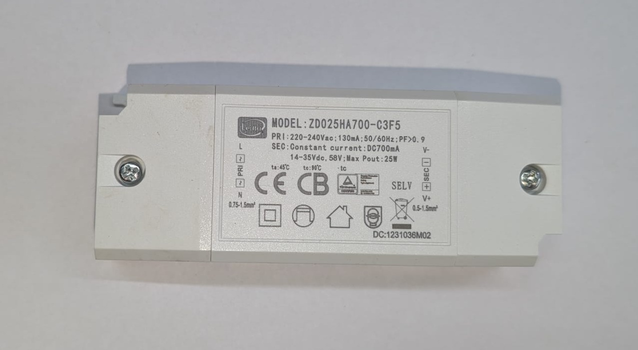 LED Driver Max 25 watt | 700 ma | 14-35Vdc