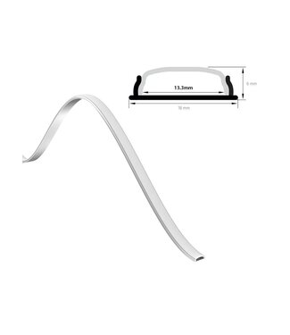 Aluminium Led Strip Profiel FLEX | Buigbaar / Vormbaar | ALU |  18x6mm | Tot 2 Meter leverbaar