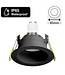 Led Spot Armatuur Verdiept Zwart, IP65, Incl. GU10 Fitting