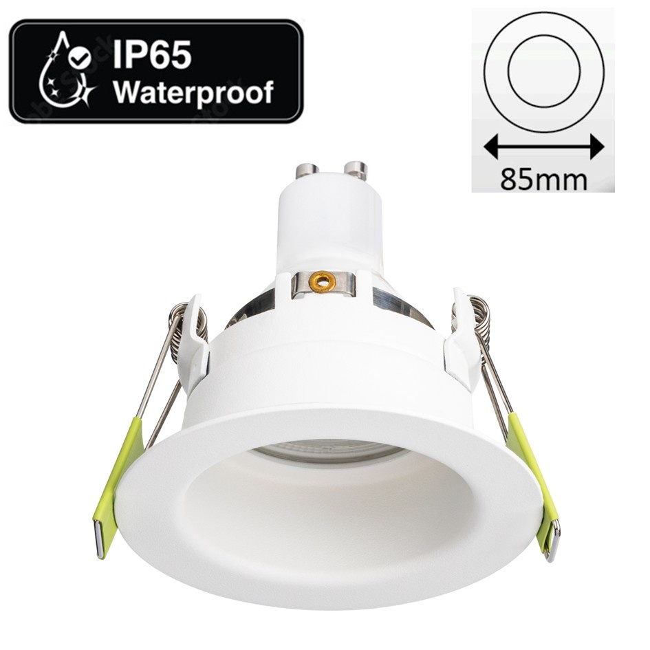 Led Spot Armatuur Verdiept Wit, IP65, Incl. GU10 Fitting