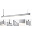 LED Linear Lamp 202cm, 96w, 12000 Lumen (125lm/w), ALU-kleurige Behuizing, 3 Jaar garantie