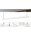 LED Linear Lamp 202cm, 96w, 12000 Lumen (125lm/w), WIT-kleurige Behuizing, 3 Jaar garantie