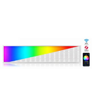 Miboxer Backlite Led Paneel 30x120cm, 40w, RGB+CCT, 2.4Ghz (Optioneel Wifi of Zigbee3.0), Stekkerklaar, 3 Jaar Garantie