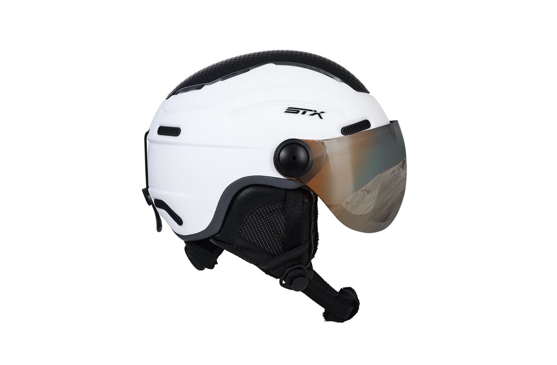 Helmet Visor White Grey