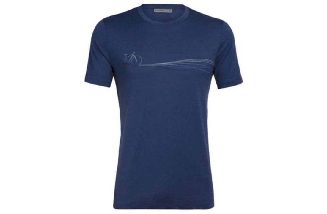 Mens Tech Lite SS Crew Estate Blue