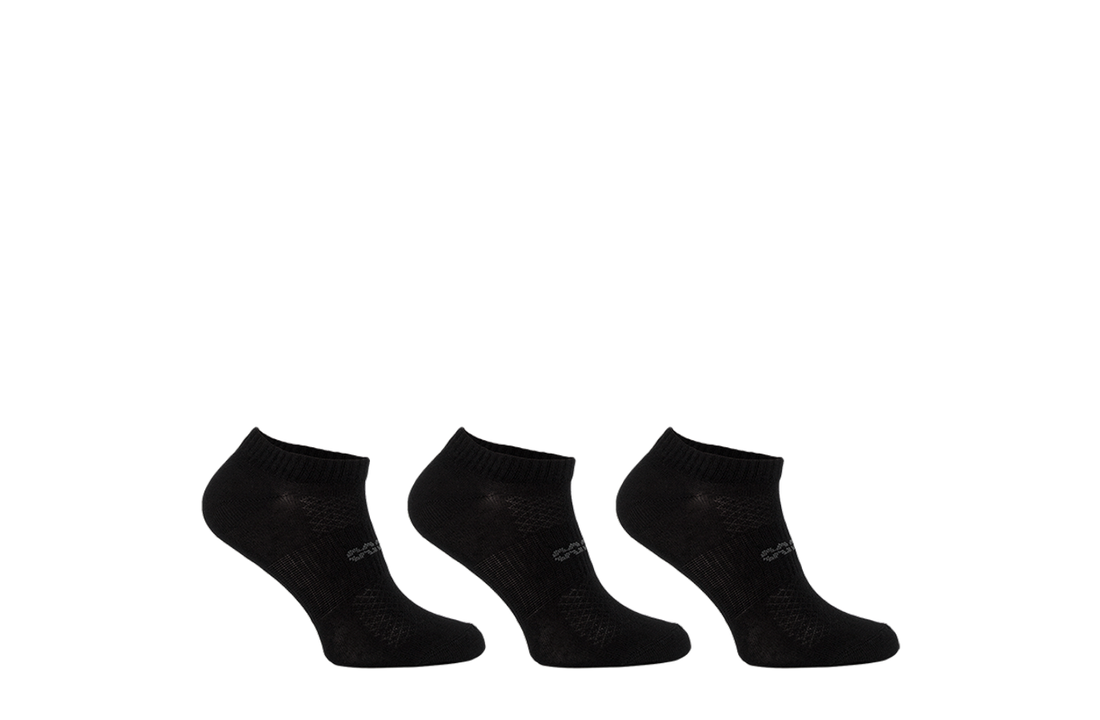 Hardloopsokken kort 3 PACK Black