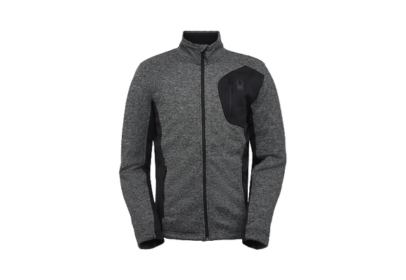 Spyder Bandit Full Zip Black Alloy