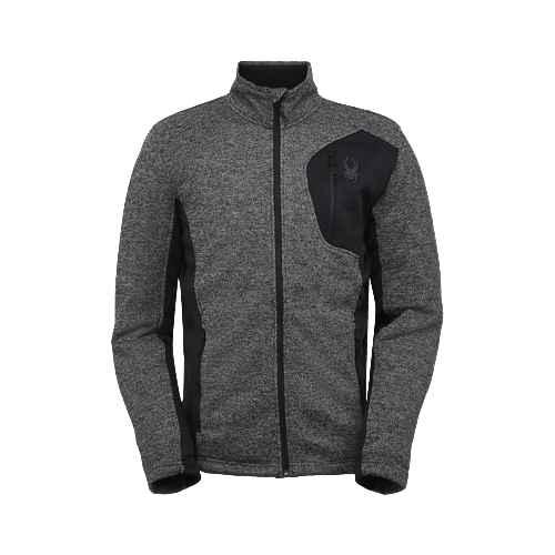 Spyder Bandit Full Zip Black Alloy