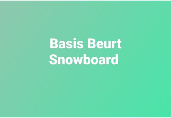 Basis Beurt Snowboard