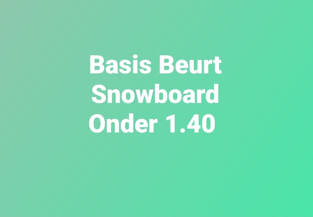 Basis Beurt Snowboard Onder 1.40