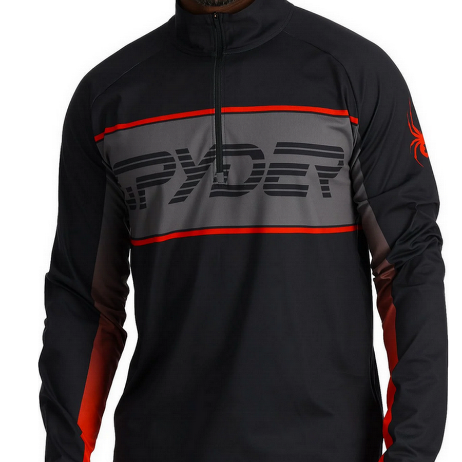 Spyder Paramount 1/2 zip Black