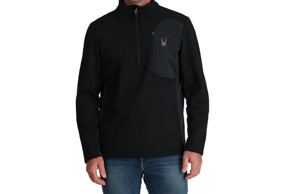 Spyder Bandit 1/2 Zip Black