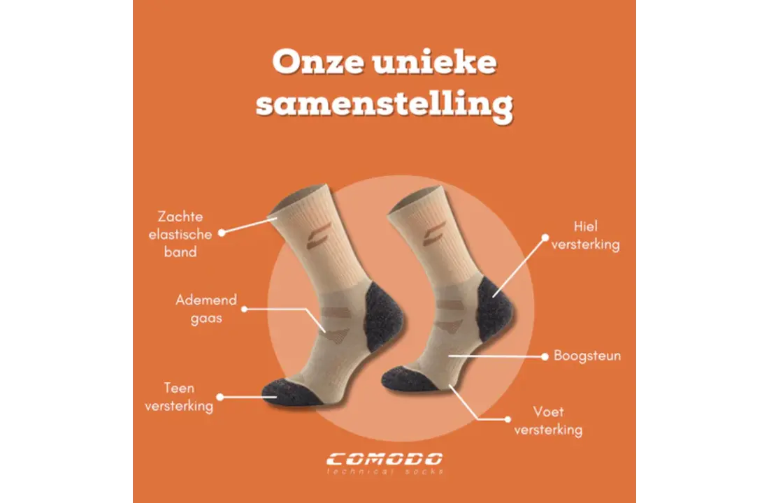 Comodo Wandelsokken Bamboe TRE1