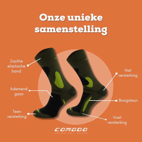 Comodo Wandelsokken Merinowol TREUL04