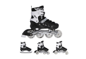 Nils inline skates/schaaatsen verstelbaar