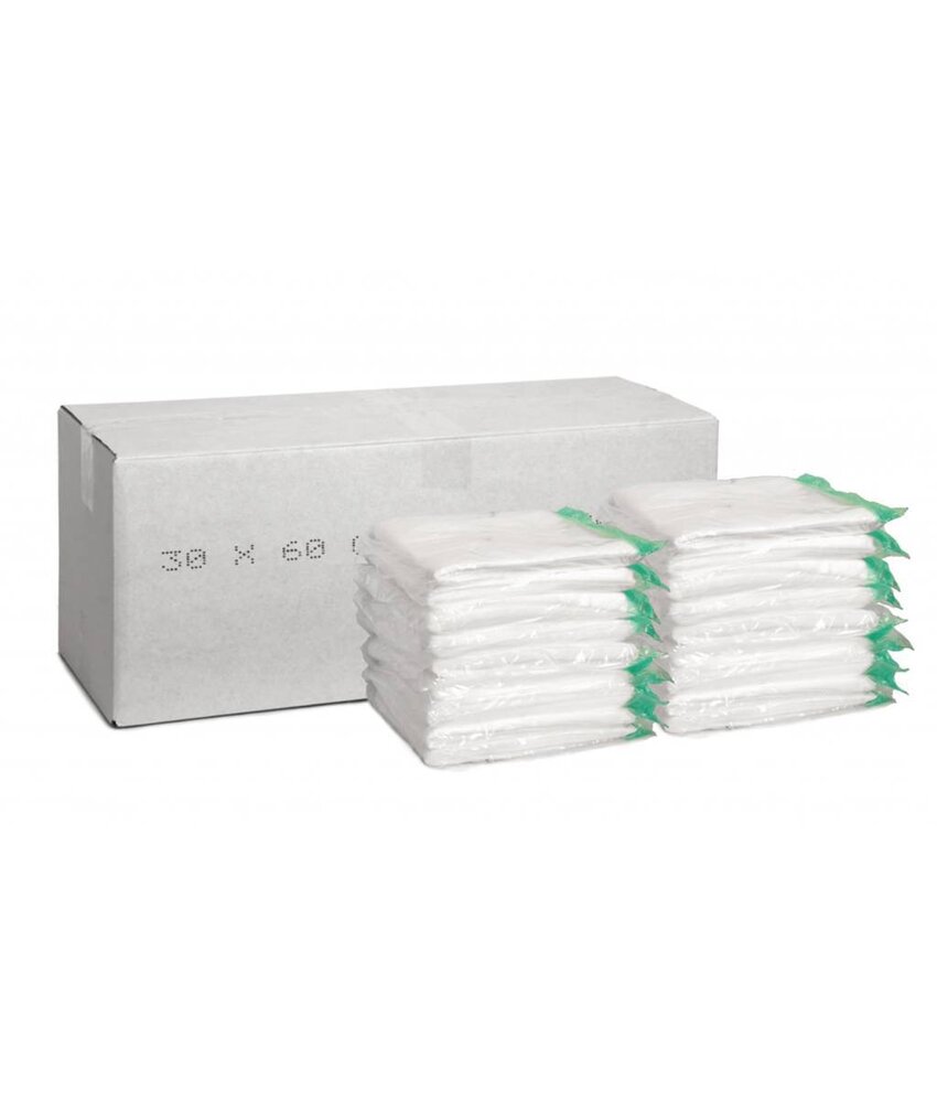 Arcora Wisdoeken 60x30cm Wit, 100stuks