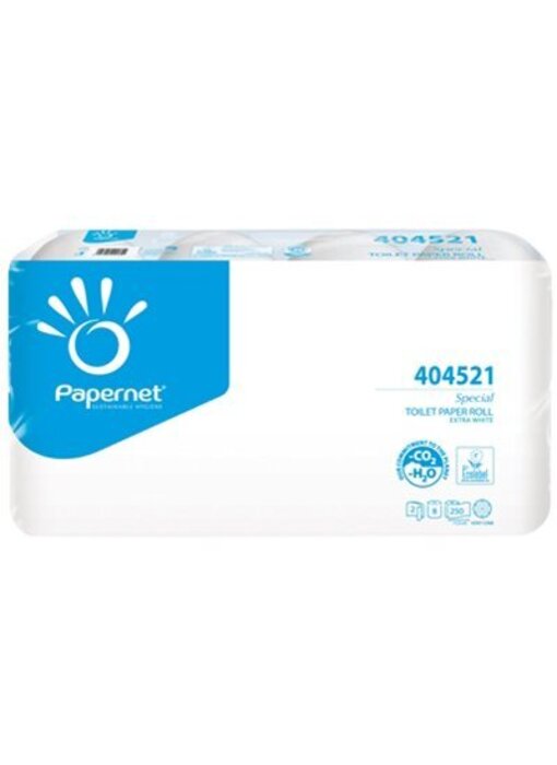 Eigen merk Toiletpapier Traditioneel, 2-laags, naturel wit, 250 vel, 64 rollen
