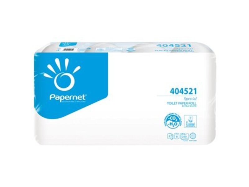 Eigen merk Toiletpapier Traditioneel, 2-laags, naturel wit, 250 vel, 64 rollen