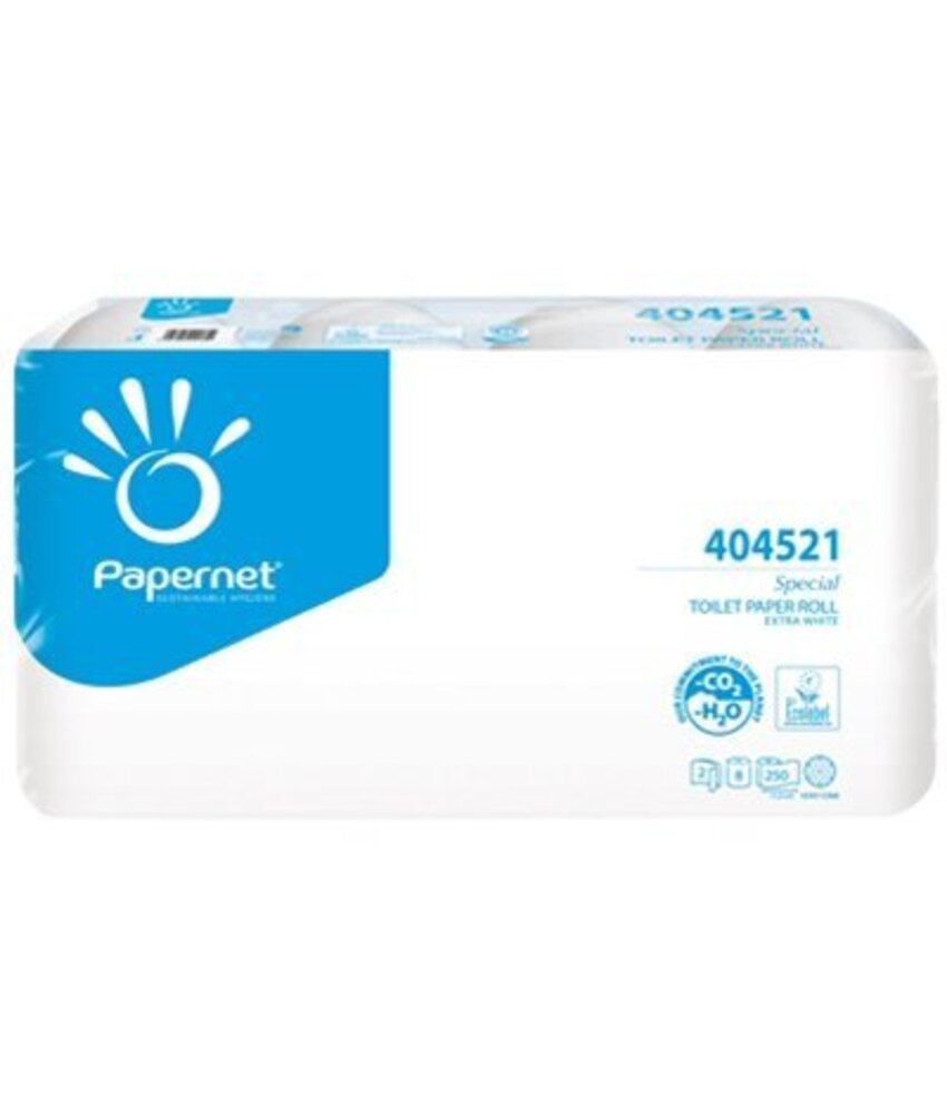 Eigen merk Toiletpapier Traditioneel, 2-laags, naturel wit, 250 vel, 64 rollen
