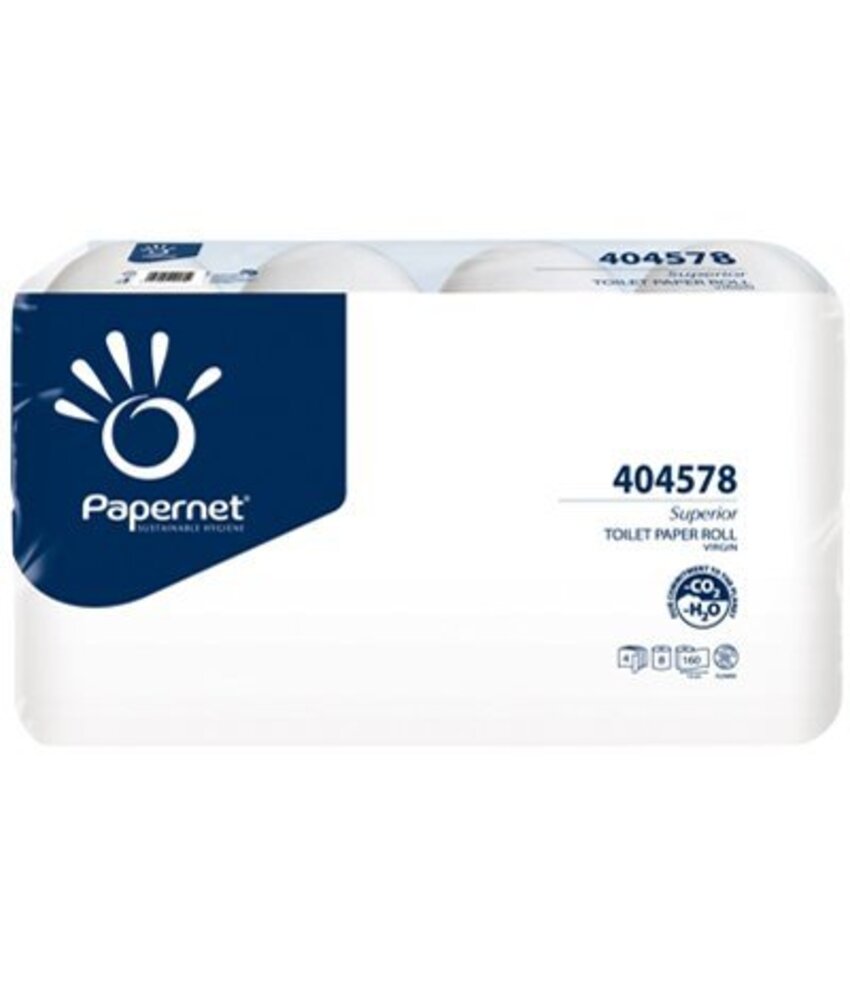 Eigen merk Toiletpapier Traditioneel, 4-laags, wit, 160 vel, 72 rollen