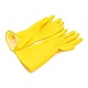 Handschoen latex, geel, maat M