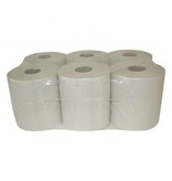 Eigen merk Poetsrollen Midi, 6x 300M, 1-laags, recycled wit