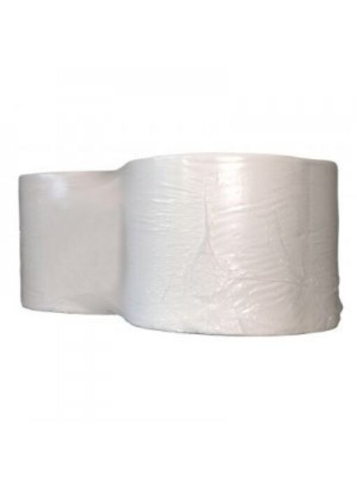 Eigen merk Industrierollen, 1000M, 24cm, 1-laags, cellulose, wit, 2 rollen
