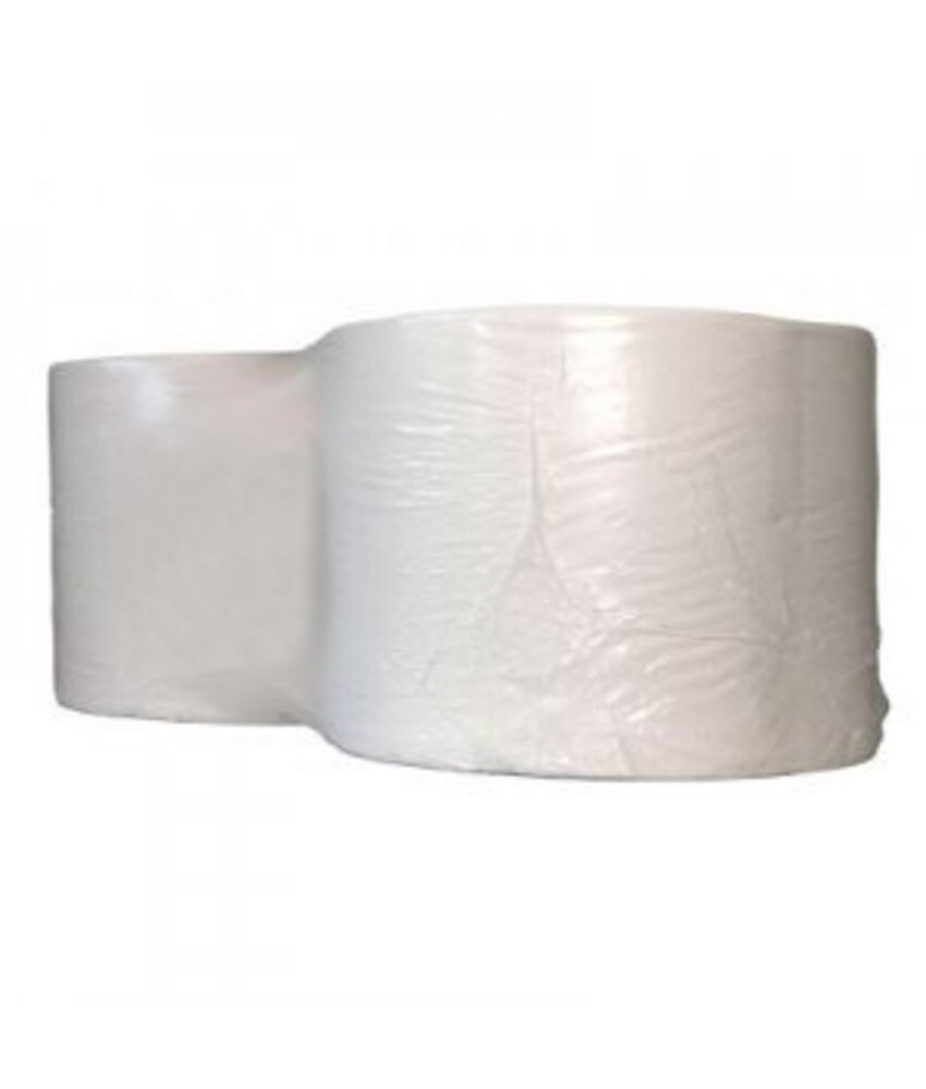 Eigen merk Industrierollen, 1000M, 24cm, 1-laags, cellulose, wit, 2 rollen