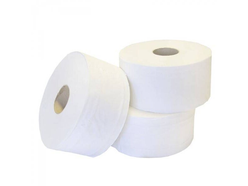 Eigen merk Toiletpapier Jumbo Mini, 12x 180M, 2-laags, cellulose, wit