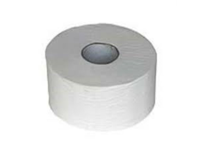 Eigen merk Toiletpapier Jumbo Mini, 12x 180M, 2-laags, cellulose, wit
