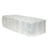 Eigen merk Toiletpapier Traditioneel, 400 vel, 2-laags, recycled tissue wit, 40 rollen