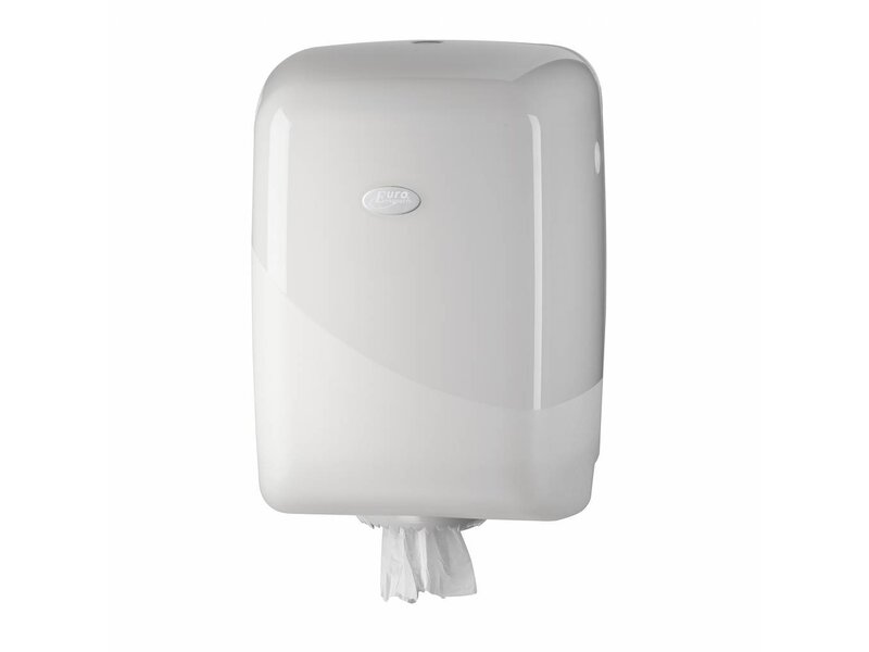 Eigen merk Dispenser Poetsrollen midi, wit