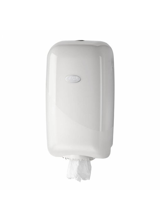 Eigen merk Dispenser Poetsrollen mini, wit