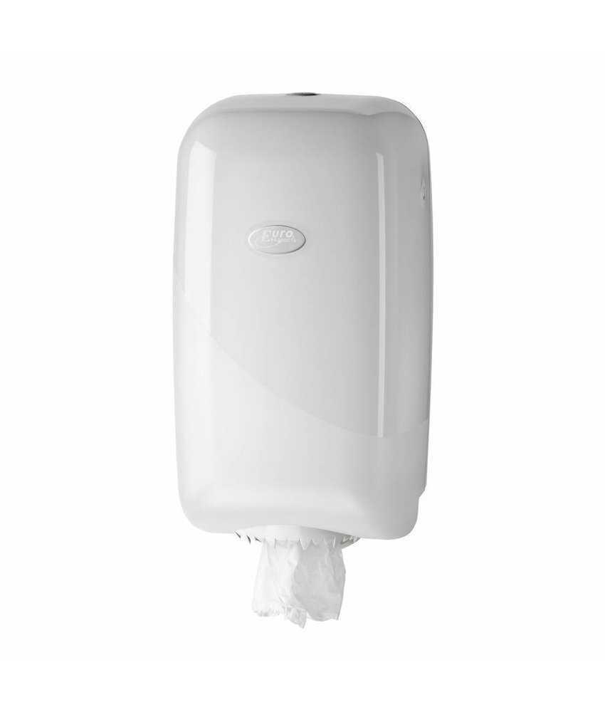 Eigen merk Dispenser Poetsrollen mini, wit
