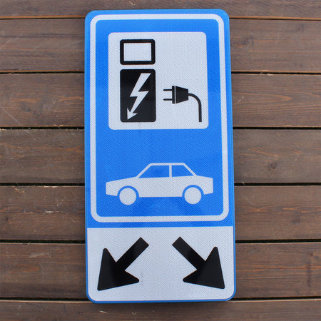 Parkeerbord voor 2 Elektrische Auto's