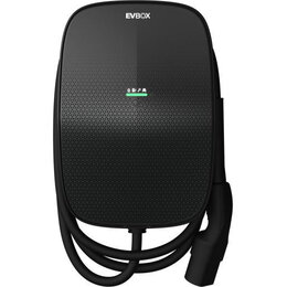 EVBox Livo 3-fase 16A 11kW Type 2 kabel 6m Wi-Fi/LTE-M (4G) Zwart