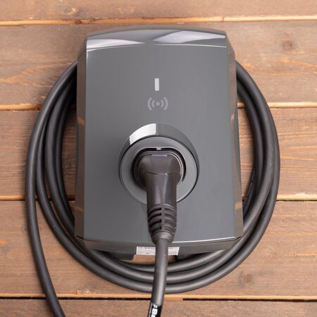 Alfen  Eve Single S-line - 3 x 32A - Grijs - Loadbalancing - 5 meter kabel type 2 - E-Flux