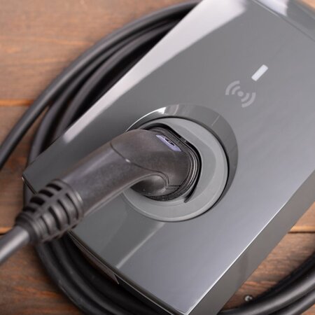 Alfen  Eve Single S-line - 3 x 32A - Grijs - Loadbalancing - 5 meter kabel type 2 - E-Flux