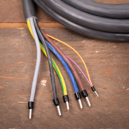 Ratio Premium Laadkabel type 2 naar open eind - 3 fase 32A - 5 meter