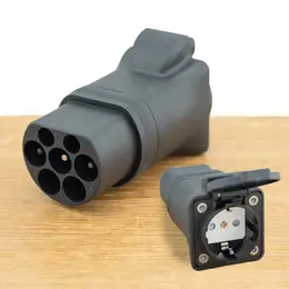 Adapter type 2 naar schuko Stopcontact