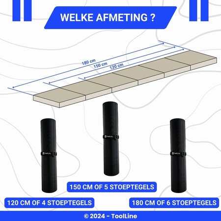 ToolLine Kabelmat voor licht gebruik - 180 x 40 cm