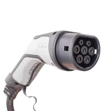 Wallbox Pulsar Pro 7,4 kW - EV Laadstation Zwart type 2 met vaste rechte laadkabel 7 meter