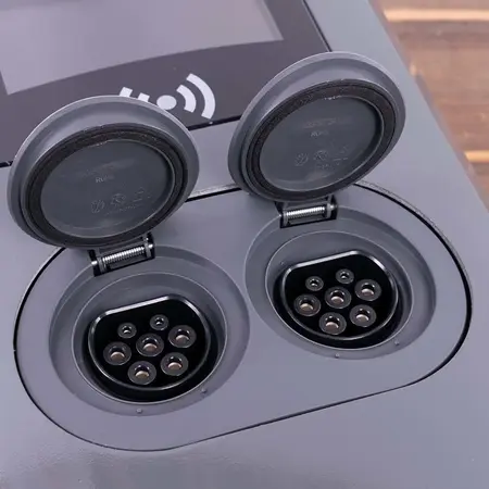 Alfen  Eve Double Pro-line - 3 x 32A (22kW) - 2 Sockets - RFID - E-Flux - 2 voedingskabels - Grijs