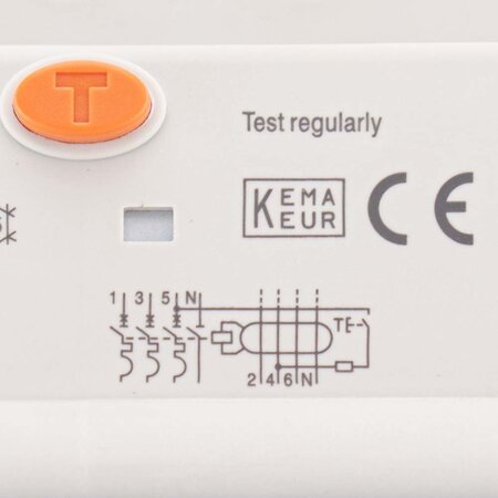 Chint Aardlekautomaat 20A 3P+N B-karakteristiek 30mA